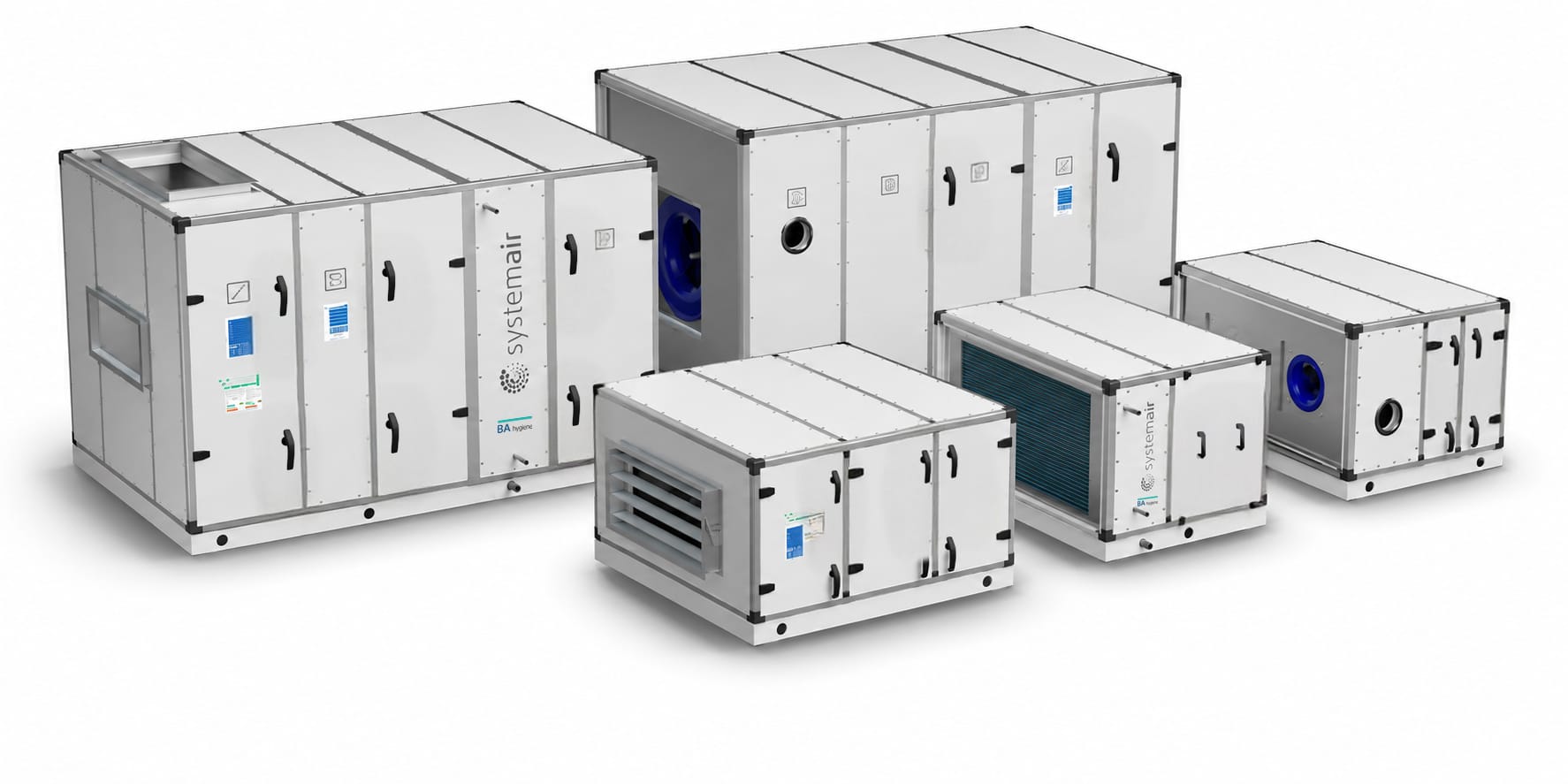 BA Hygiene, Modular air handling unit with enhanced energy efficiency and certified by Eurovent for hygienic applications 
