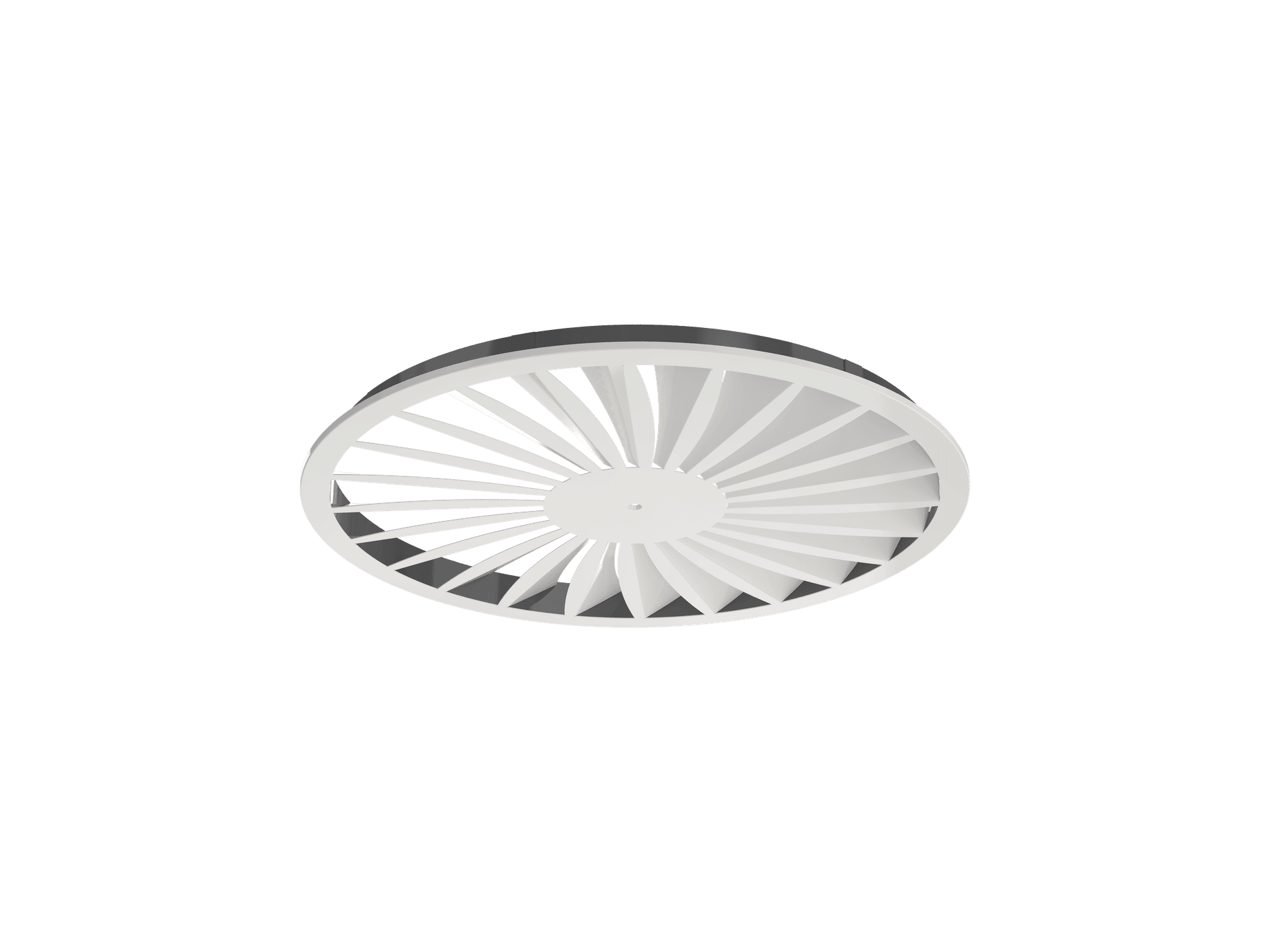 VVKN-B-R, Swirl diffuser with fixed blades suitable for air duct installation
